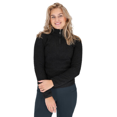 QHP Sweatshirt mit halbem Reißverschluss Teddie