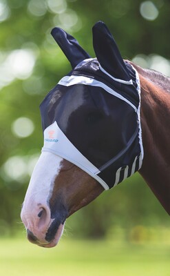 Shires FlyGuard Pro Fine Mesh Fliegenmaske mit Ohren