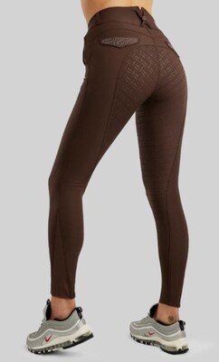 Montar Reithose Briella Highwaist Rosegold Crystals Vollbesatz