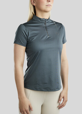 Montar MoBlair Junior Trainingsshirt Gun Metal Crystals