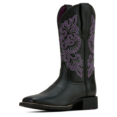 Ariat Round Up Wide Square Toe StretchFit Westernstiefel Damen