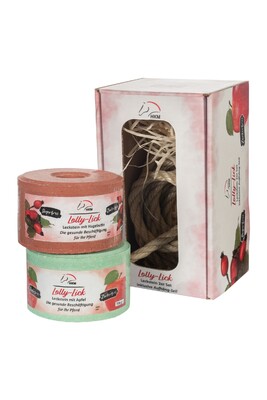 HKM Leckstein 2er Set -Lolly Lick- inkl. Aufhäng-Seil