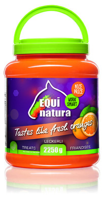 Equinatura Pferdeleckerlis Orange – 2,25 kg