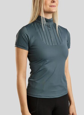 Montar MoZitta Trainingshirt Gun Metal Crystals