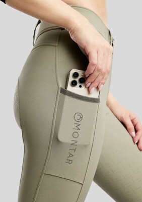 Montar MoGaia Gun Metal Caviar Tape FullGrip Reitlegging Vollbesatz