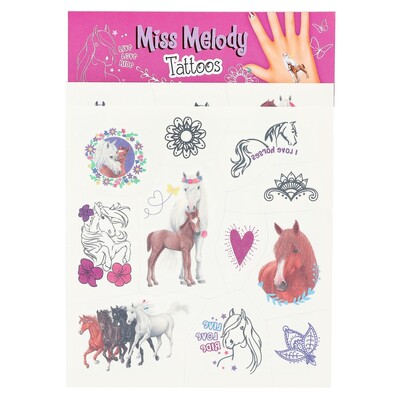 Miss Melody Klebetattoos – 2 Bögen