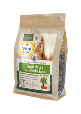 VITALstyle Pferde Leckerlis - Healthies mit Roter Rübe 1kg