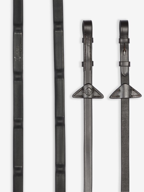 LeMieux Ergo Grip Rubber Teugel met Stops