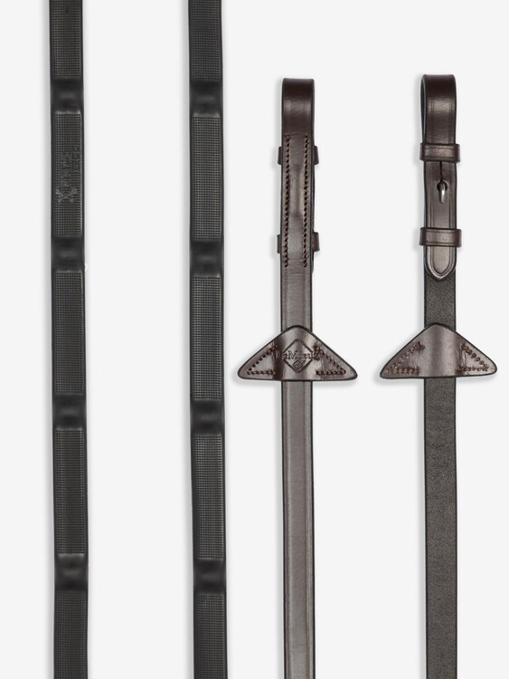 LeMieux Ergo Grip Rubber Teugel met Stops
