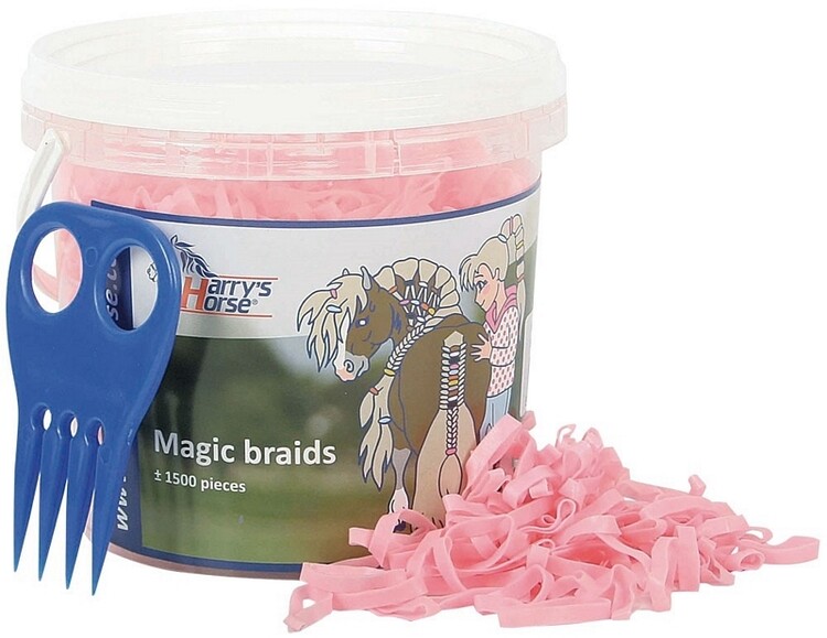 Magic Braids, invlechtelastikjes in pot