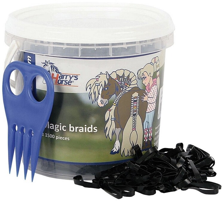 Magic Braids, invlechtelastikjes in pot