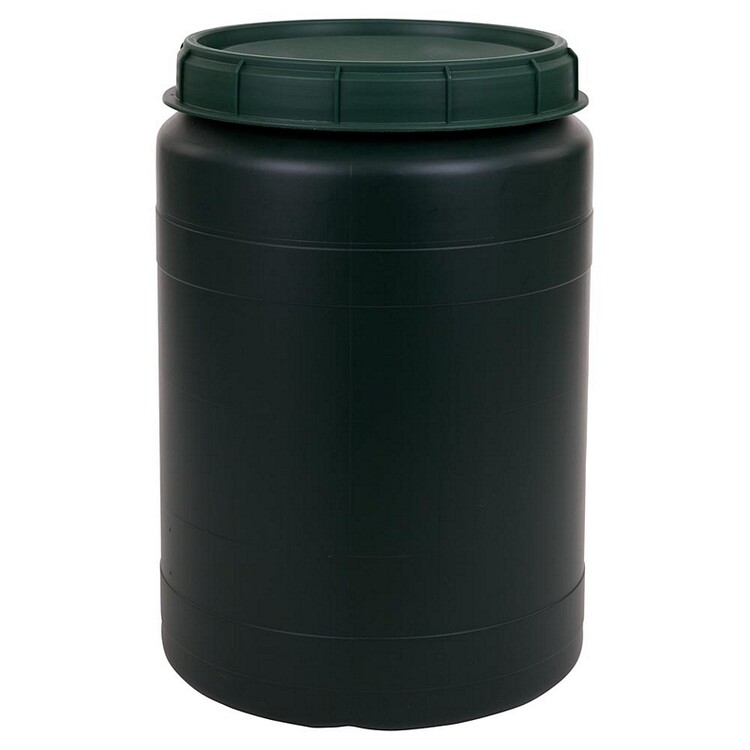 Voerton met deksel 60L