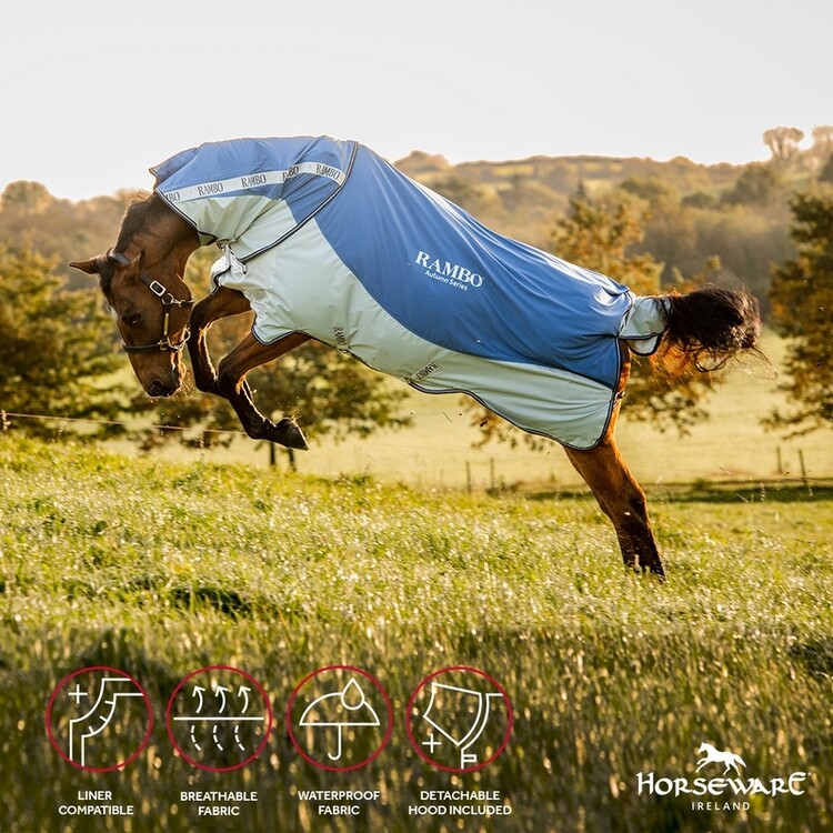 Horseware Rambo Autumn Series regendeken