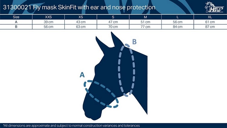Harry's Horse Vliegenmasker Skinfit met oren en neusstuk