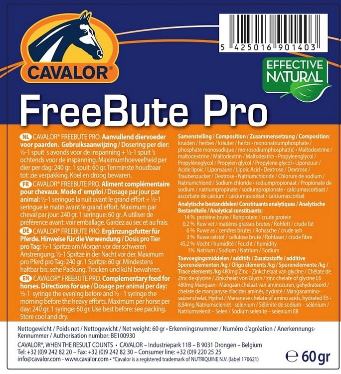 Cavalor Free Bute Pro