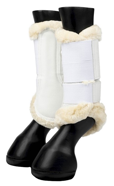 LeMieux Fleece Edge Mesh Brushing Boots