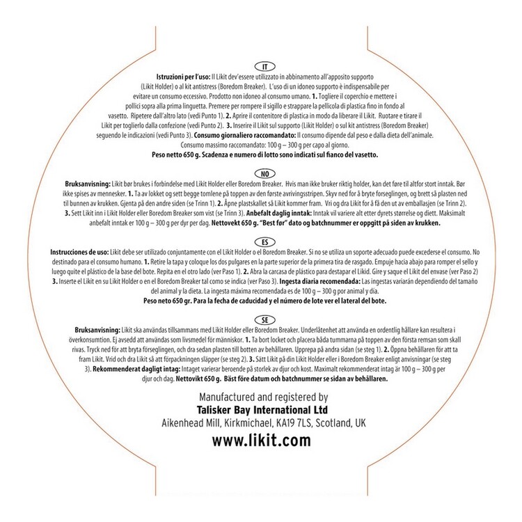 Likit liksteen 650 g