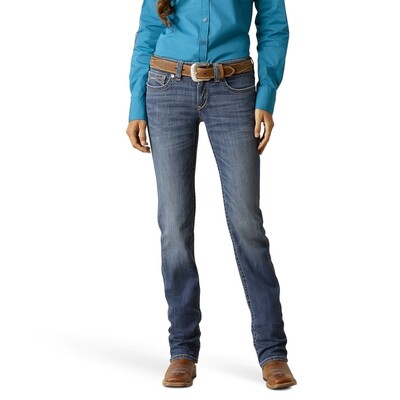 Ariat REAL Everlee Mid Rise Straight Jeans Damen