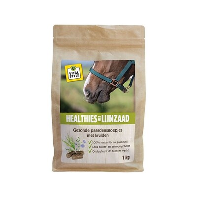 VITALstyle Pferde Leckerlis - Healthies mit Leinsamen 1kg