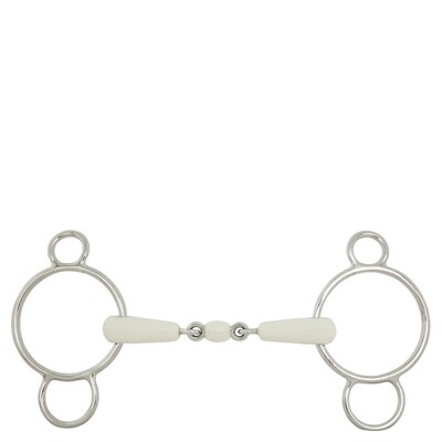 BR Double Jointed Three Ring Gag Combo Comfort 18 mm
